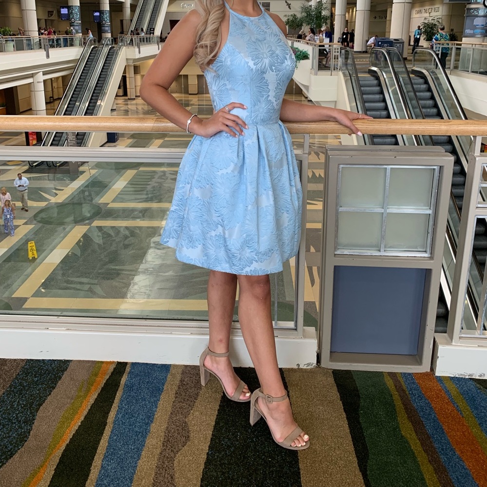 Sherri Hill Blue Cocktail Dress